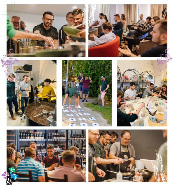 Building inner wholeness through classes and workshops we attend together for fun and relationship building - we already took part in through cooking classes, wine tasting, ceramic workshops, coffee brewing, public speaking training, mindfulness training, and other fun activities 