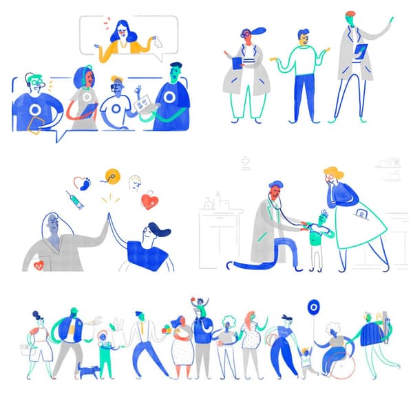 Insurance companies are hardly ever a nexus for inspiration. Team behind Oscar Health created a hand drawn illustration style that brings a brighter, more enjoyable and approachable face to healthcare.
