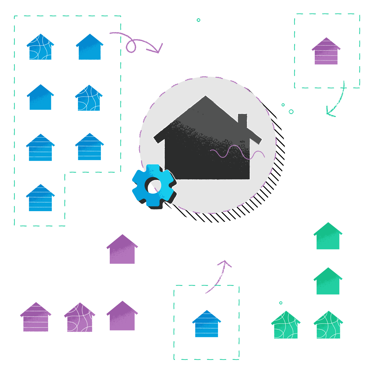 Aggregating offers from a variety of property providers and keeping them in sync within a single system